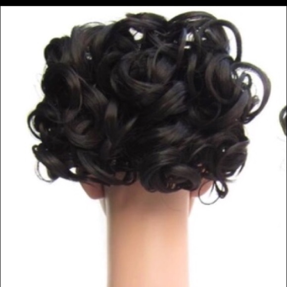 Accessories Dark Brown Curly Hair Bun Cover Poshmark